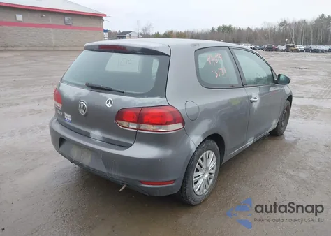 2010 Volkswagen Golf 2-Door из США, поврежденный, VIN WVWAB7AJ1AW122539